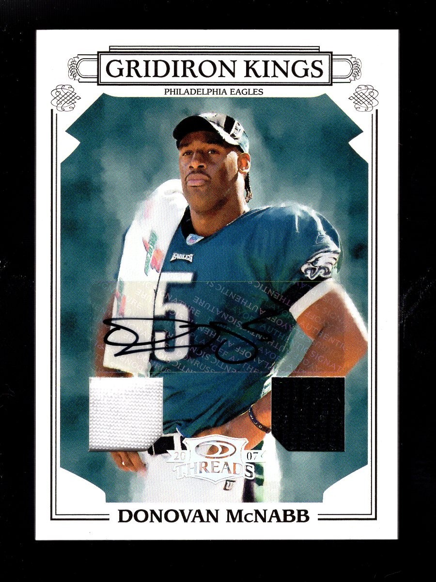 2007 THREADS GRIDIRON KINGS DONOVAN McNABB JERSEY AUTO AUTOGRAPH 2/25 EAGLES