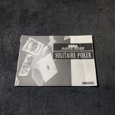Acheter Solitaire Poker - Game Gear - GameSpirit