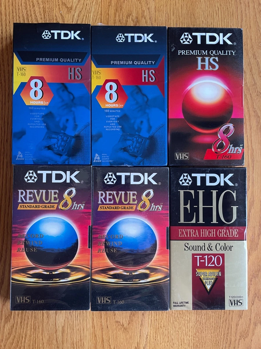 Affiche Rétro VHS TDK Années 80 – Poster Papier Mat Premium, Vertical