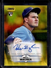 Will Wagner 2025 Stadium Club #SCBA-WW Rookie Auto Yellow