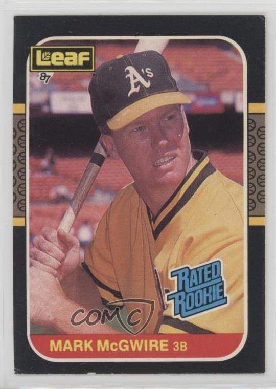 1987 Leaf Canadian Rated Rookies Mark McGwire #46