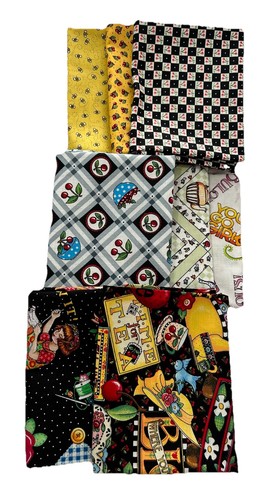 Vintage Huge Lot Mary Engelbreit FQ Fabric Bundle + More Quilt It! Sew It! Bees - Picture 5 of 15