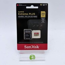 New SanDisk Extreme PLUS 256GB microSDXC UHS-I Card with Adapter