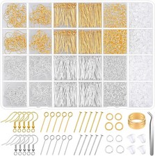 Hypoallergenic Earring Making Kit, 2000Pcs Earring Making Supplies Kit with Hyp