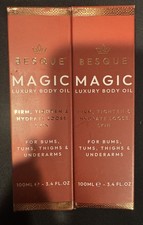 BESQUE Magic Luxury Body Oil 3.4 fl oz. Firms, Plumps  Tightens 2 PACKS 