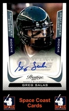 2011 Panini Prestige #243 Greg Salas Draft Picks Rights Autographs #/499