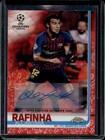 2018-19 Topps Chrome UCL Rafinha Alcantara Red Wave Refractor Auto #5/5