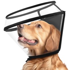 Dog Cone Collar for After Surgery,Transparent Dog Cones Alternative for Small...