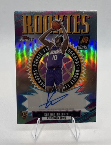 2025-26 Topps Finest Khaman Maluach Rookie Autograph #RFA-KM Auto Refractor