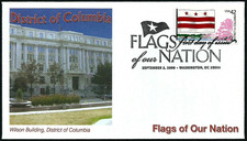 DISTRICT OF COLUMBIA FLAGS OF OUR NATION CAPITOL BUILDING 2008 FLEETWOOD FDC UNA