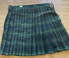 Vintage 90s Mens Scottish Highland The Kilt Green Blue Yellow Size 46