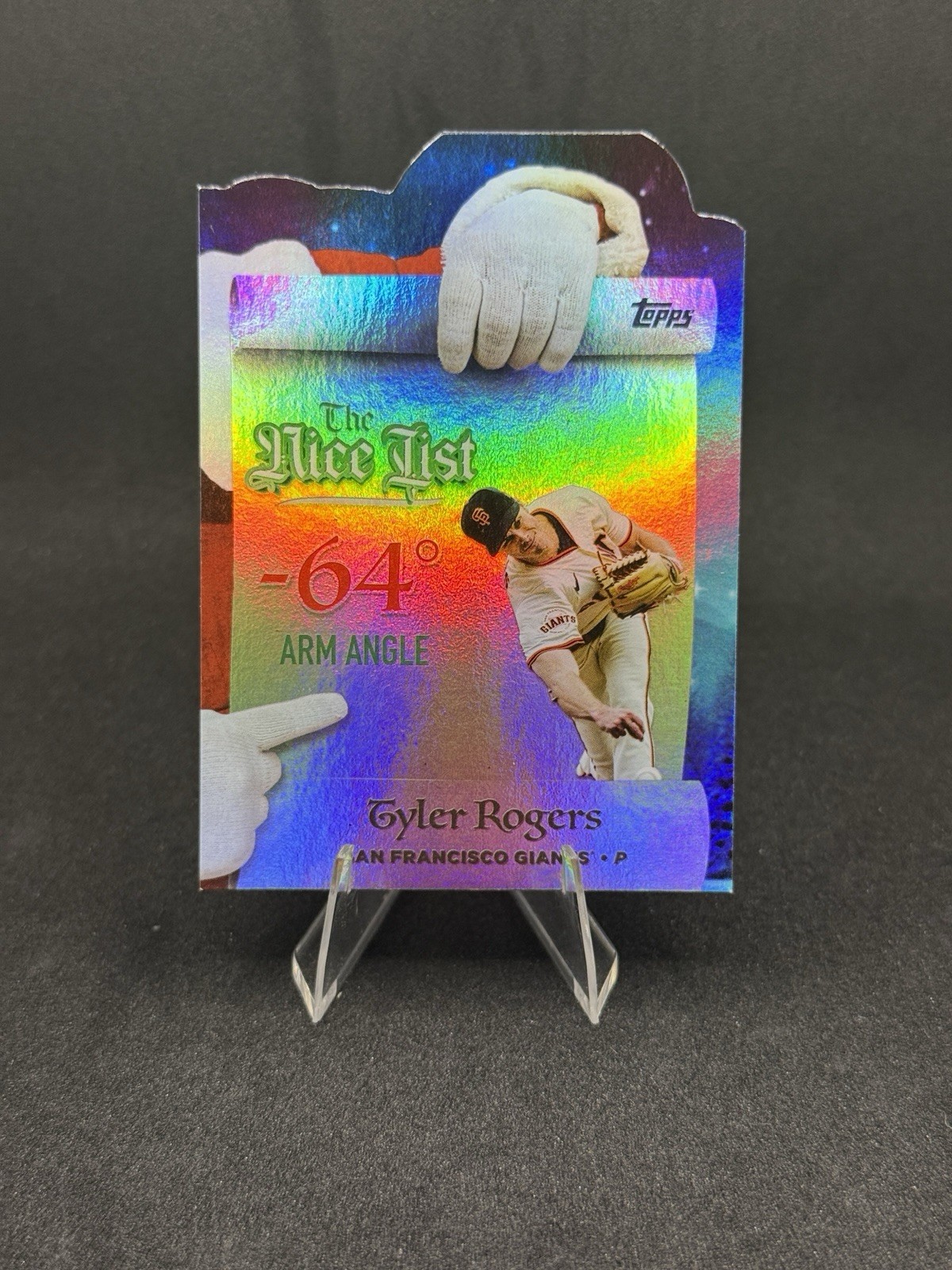 2025 Topps Holiday #MNL-22 Making the Nice List Tyler Rogers SF Giants