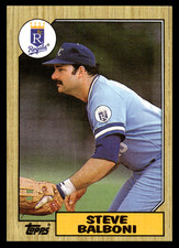 1987 Topps Steve Balboni #240 Kansas City Royals MLB Baseball