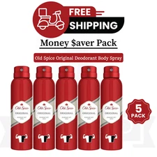 OLD SPICE Deodorant Body Spray Original 150ml PACK OF 5