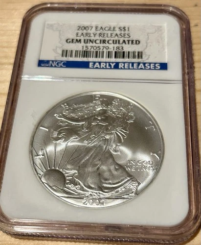 2007 Eagle S$1 Early Releases GEM UNCIRCULATED NGC