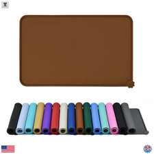 Reopet Waterproof Pet Feeding Mat Thick Raised Edges BPA-Free for Dog  Cat Bowl