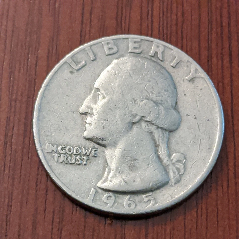 1965 Error Quarter No Mint Mark   - Image 4 of 4