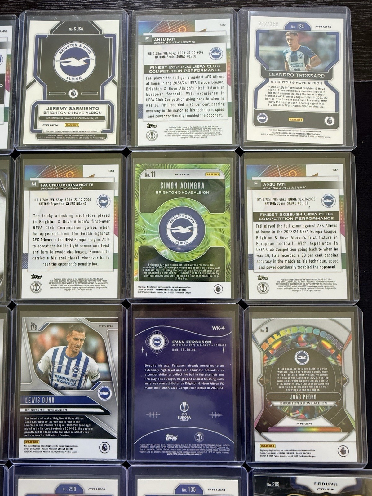 Brighton 20 Card Lot 50% Off Comps Autos Numbered RCs Sarmiento Trossard Grob view 12