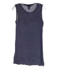 Nautica Blue & White Stripped Tshirt Nautical Dress Small