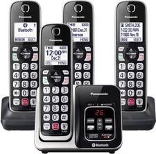 Panasonic - KX-TGD864S Link2Cell DECT 6.0 Expandable Cordless Phone System wi...