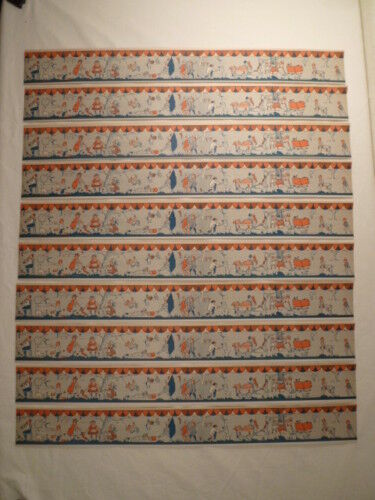 10x alte Bordüre Streifen Papier Tapete Puppenstube 1920-50 50 cm hell - 第 1/1 張圖片