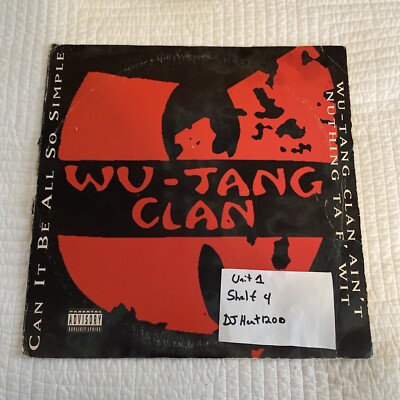 12” Wu-tang Clan Can It Be All So Simple 07863628901 RCA US Vinyl /00250 12