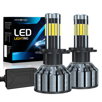 12 Side H7 LED Headlight Bulb 10000W 1000000LM Hi/Lo Beam Super Bright White