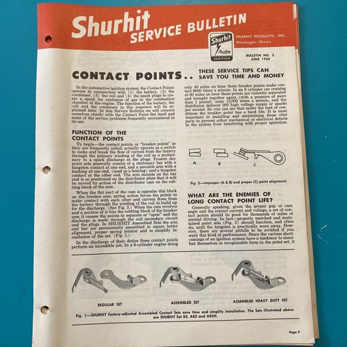 1958 1960 1961 Shurhit Service Bulletins - Picture 4 of 10