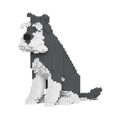 Standard Schnauzer Dog Sculptures (JEKCA Brick)