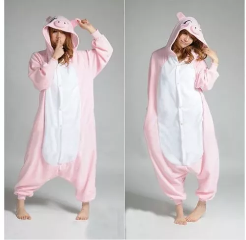 Mens Ladies Fleece Pyjama Pajamas Kigurumi Onsies Adults Animal Costume UK - Picture 59 of 68