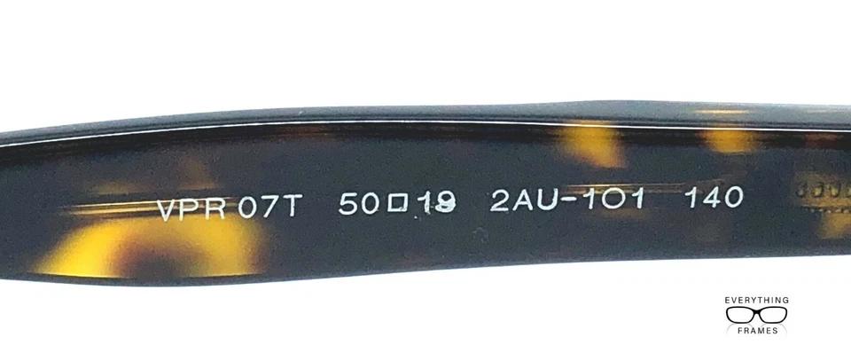 Gafas Prada PR07T 2AU-1O1 Tortuga Nuevas Auténticas 50 Foto 4 de 4