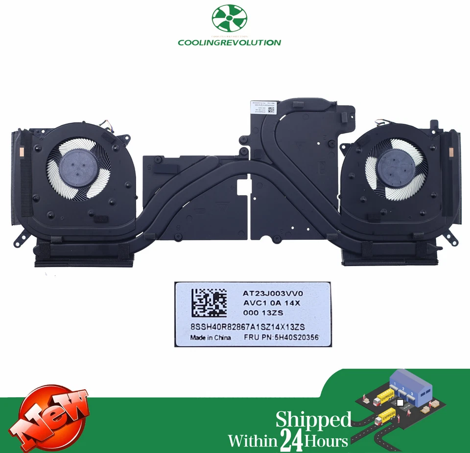 Laptop CPU Heatsink Fan FRU PN:5H40S20356 - Image 2 of 2