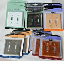 Double Toggle Wall Light Switch Plate Cover, Decor, Style  Traditional