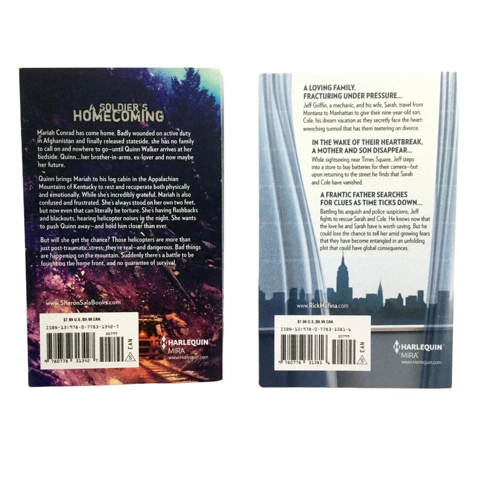 HARLEQUIN Novels Lot Suspense ROMANCE Sharon Sala and Rick Mofina, 2 Books - Image 2 of 4