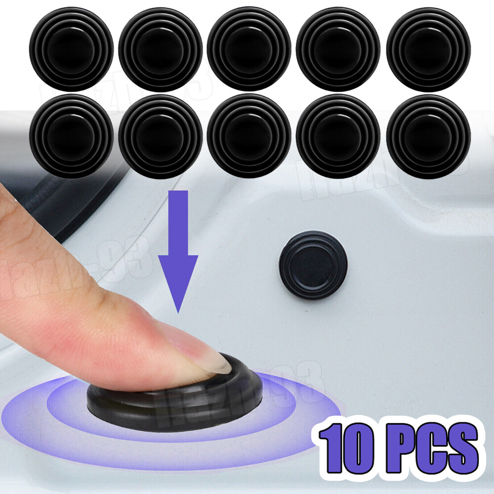 10Pcs Car Door Anti-Shock Silicone Pad Shock-Absorbing Gasket Auto Accessories