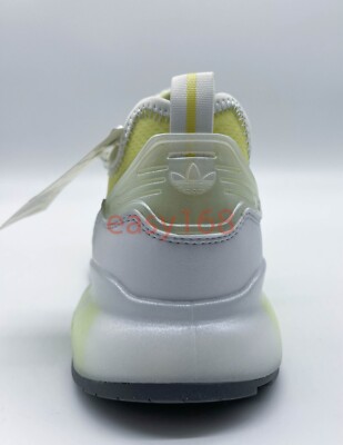 Size 6.5 - Adidas ZX 2K Boost White Yellow Tint W for sale online