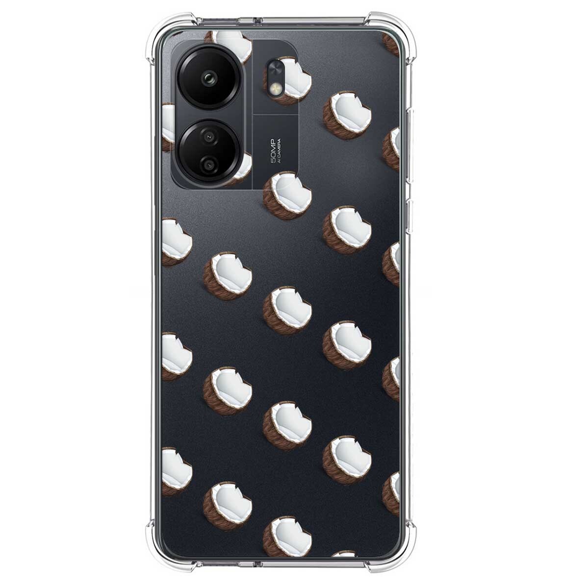 Cover Silicone Anti Colpi per Xiaomi Poco C65 Disegno Cocos Disegni
