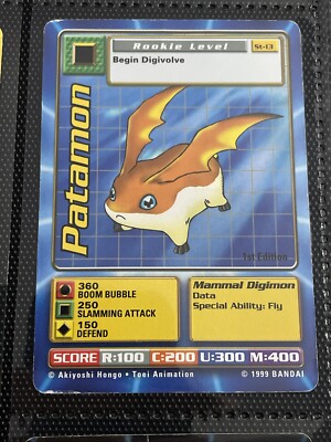 1999 Digimon TCG Bandai 1st Edition -You Pick!