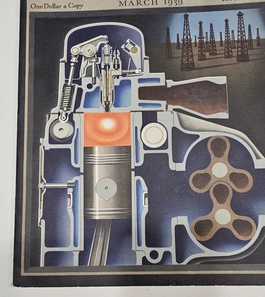 FORTUNE Magazine for March 1939 Art Deco Industrial Style Cover General Motors Foto 4 de 4