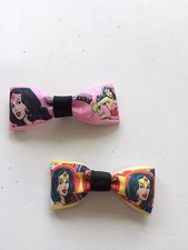 Handmade Small Dog and Cat Collar Bows - DC Comics - Wonder Woman