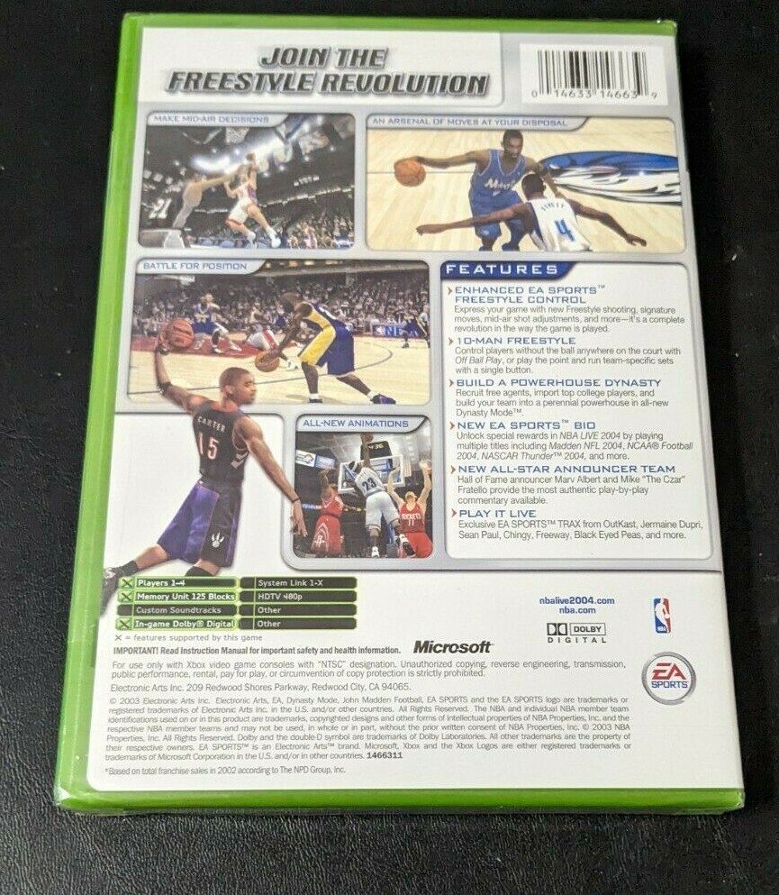 NBA Live 2004 (Microsoft Xbox, 2003) for sale online | eBay