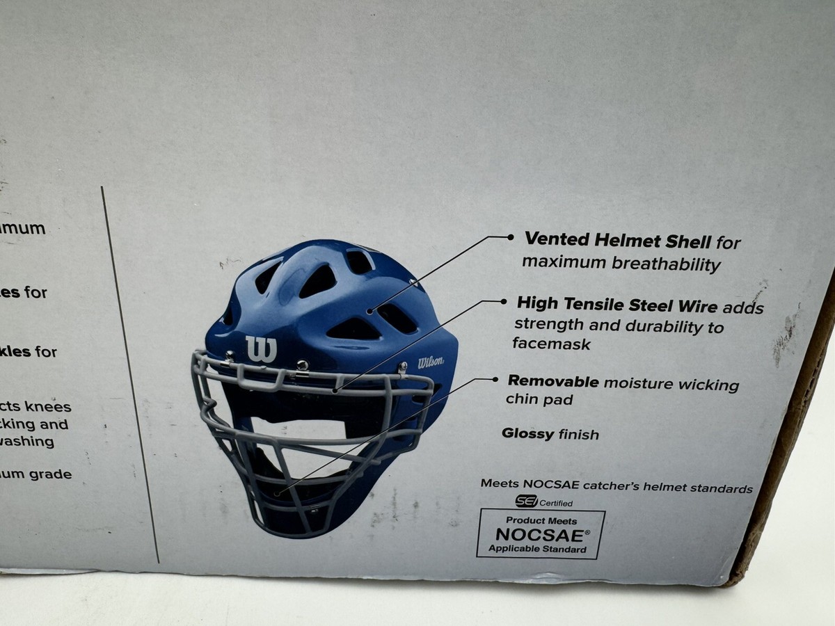 Wilson Intermediate C1k Catcher's Gear Kit - Navy for sale online