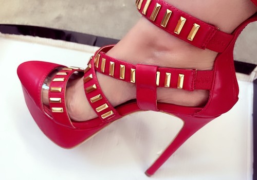 NEW REPUBLIC LA HIGH STRAPS PLATFORMS HIGH HEELS SIZE 8 - 第 6/10 張圖片