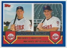 2003 Topps #329 Michael Cuddyer / Michael Restovich Minnesota Twins RC