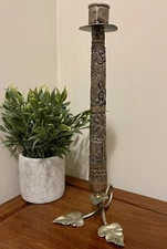 ANTIQUE EPNS (Electro-plated Nickel Silver) CANDLESTICK WINE LEAVES STAND