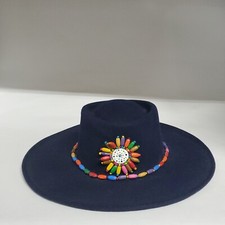 SHYANNE WOMEN'S HARMONY WOOL FELT HAT NAVY ONE SIZE FITS ALL READ DESCRIP.
