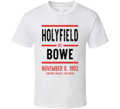 Holyfield Vs Bowe November 6 1993 Caesars Palace Las Vegas Boxing T Shirt