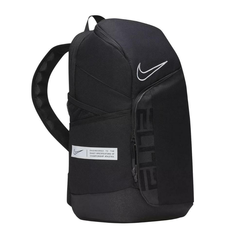 Nike Elite Pro Basketball Backpack Black White 32L Gym School