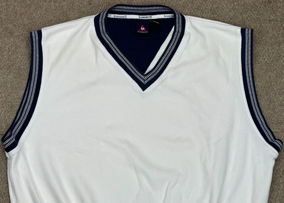 Suéter Le Cog Sportif Para Hombre De Colección Multicolor Cuello en V Talla XL Foto 3 de 4