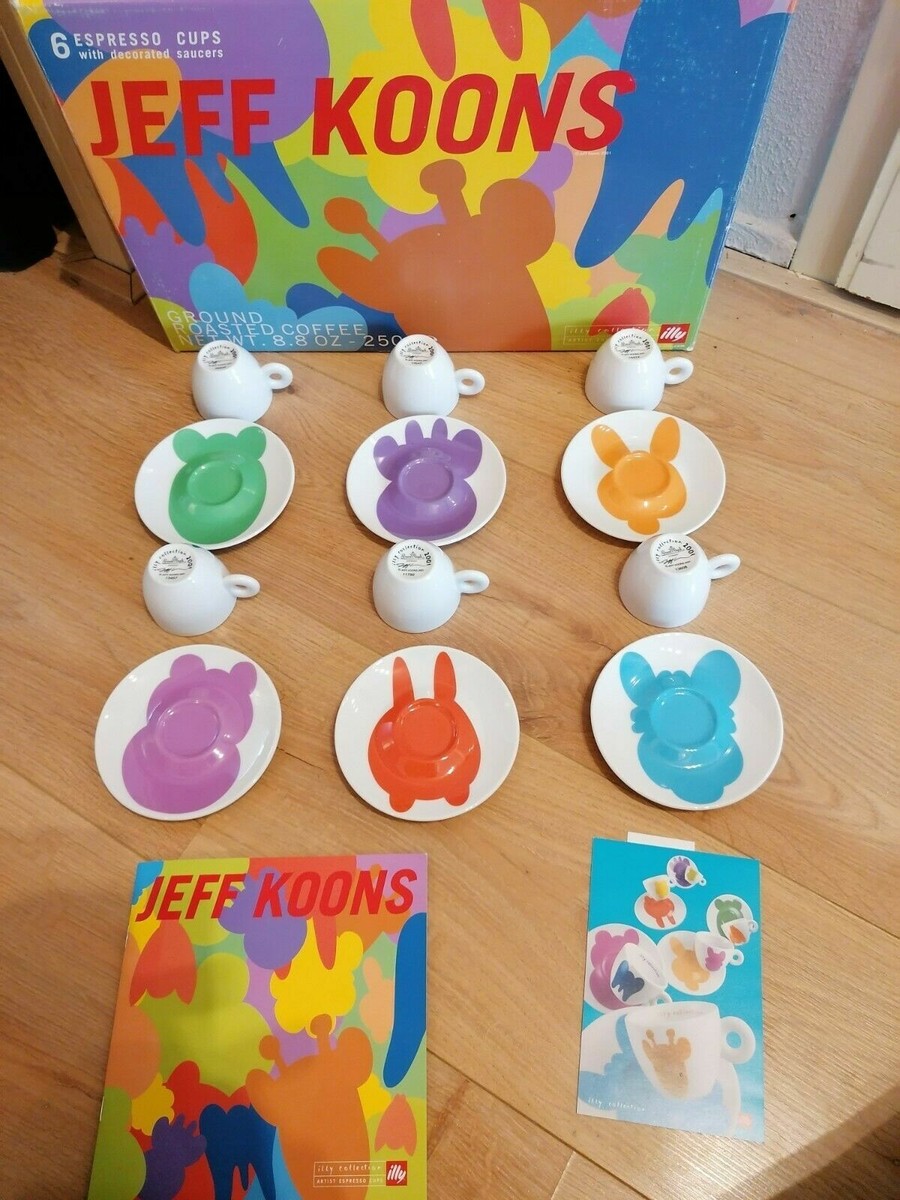 Set De 6 Tasses à Espresso Illy Collection Jeff Koons 2001 - Porcelaine, Boîte D'origine - Neuf